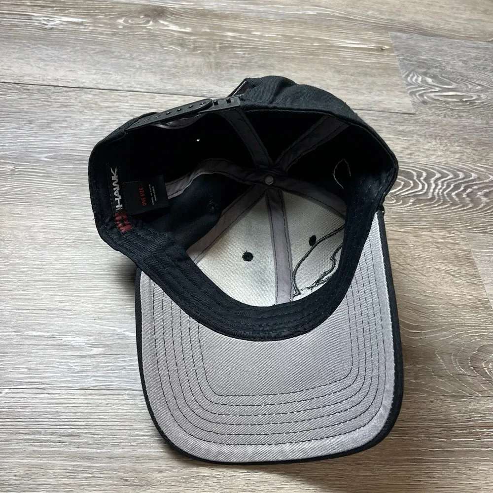 Tony Hawk Snapback Hat Mens OSFM Black White Embroidered Skater Baseball Cap